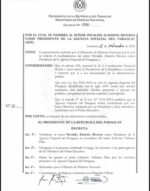 Decreto N° 300 por el cual se nombra Presidente de la Agencia Espacial del Paraguay